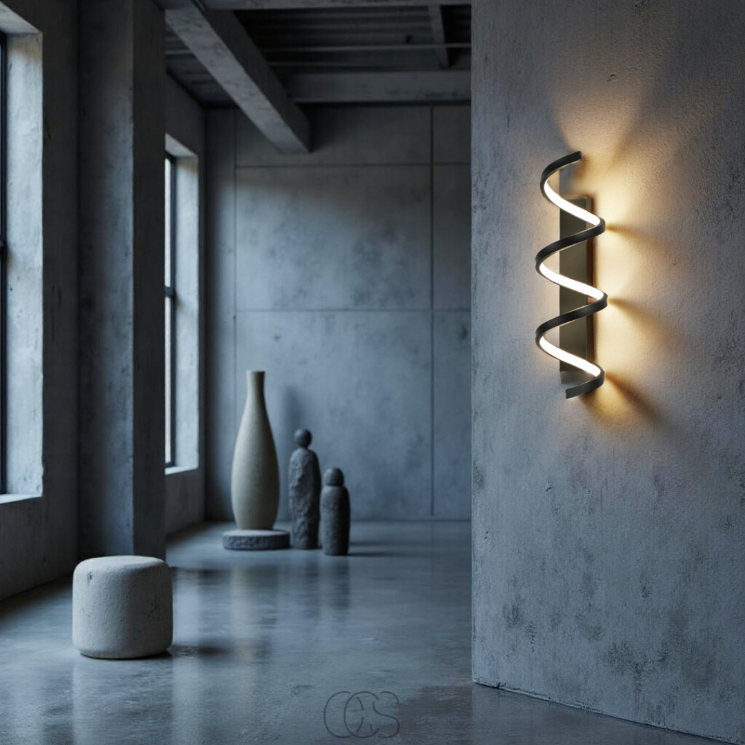 Bronp - Spiral LED wall lamp - Dimmable