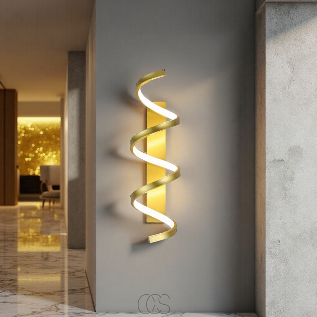 Bronp - Spiral LED wall lamp - Dimmable