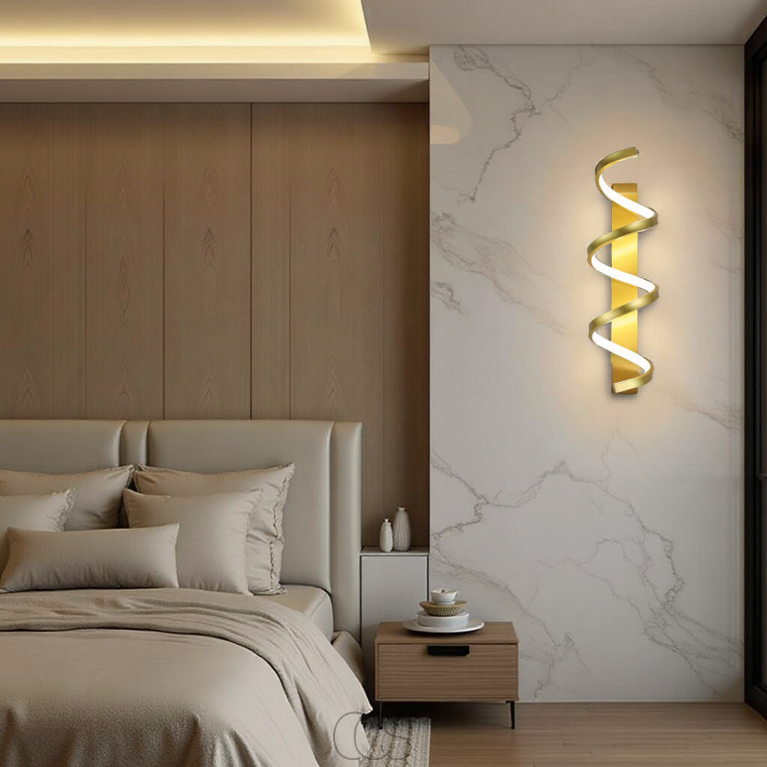 Bronp - Spiral LED wall lamp - Dimmable