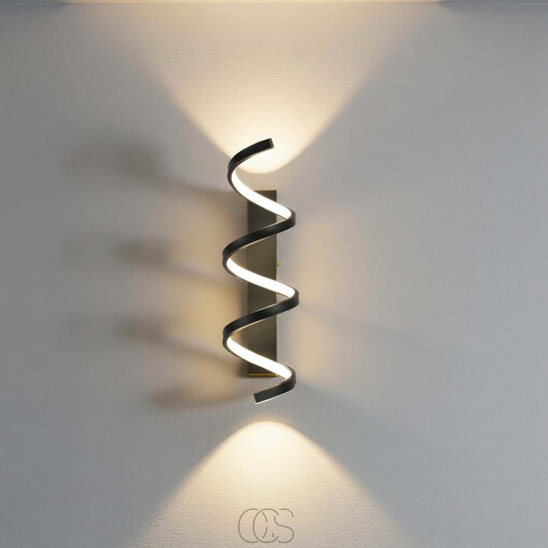 Bronp - Spiral LED wall lamp - Dimmable