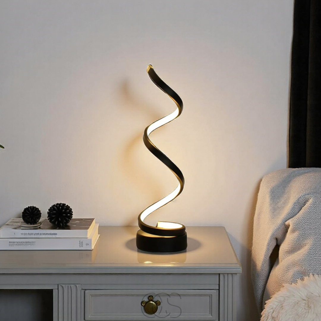 Bronp - Spiral Lamp – modern design with 3 light colors & energy-efficient LED