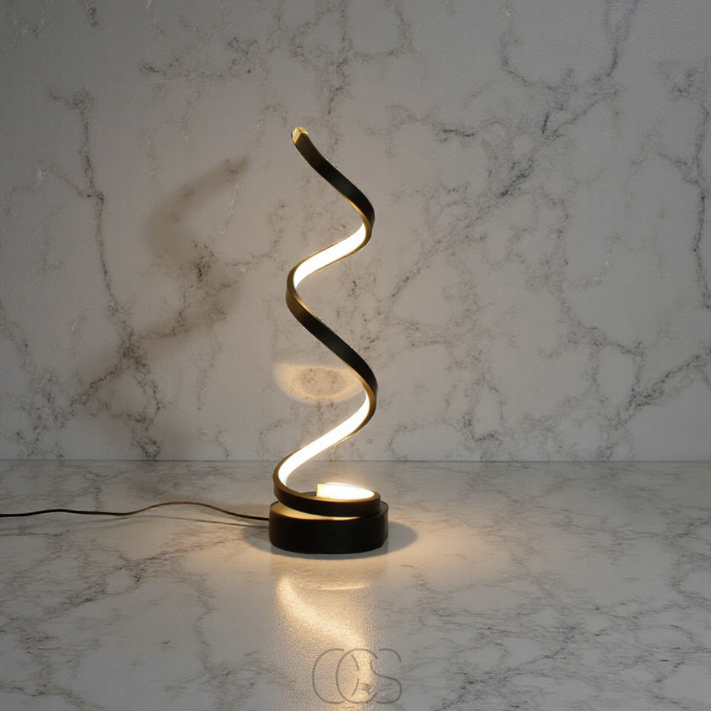 Bronp - Spiral Lamp – modern design with 3 light colors & energy-efficient LED