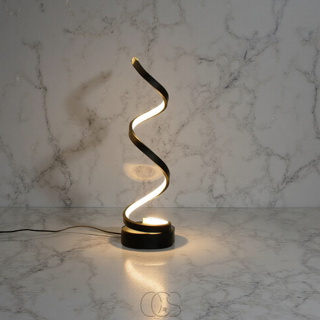 Bronp - Spiral Lamp – modern design with 3 light colors & energy-efficient LED