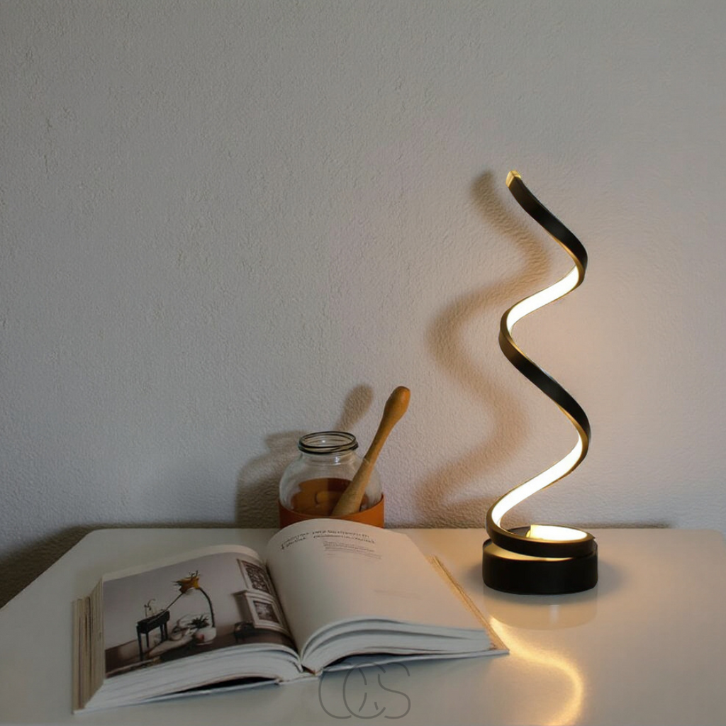 Bronp - Spiral Lamp – modern design with 3 light colors & energy-efficient LED