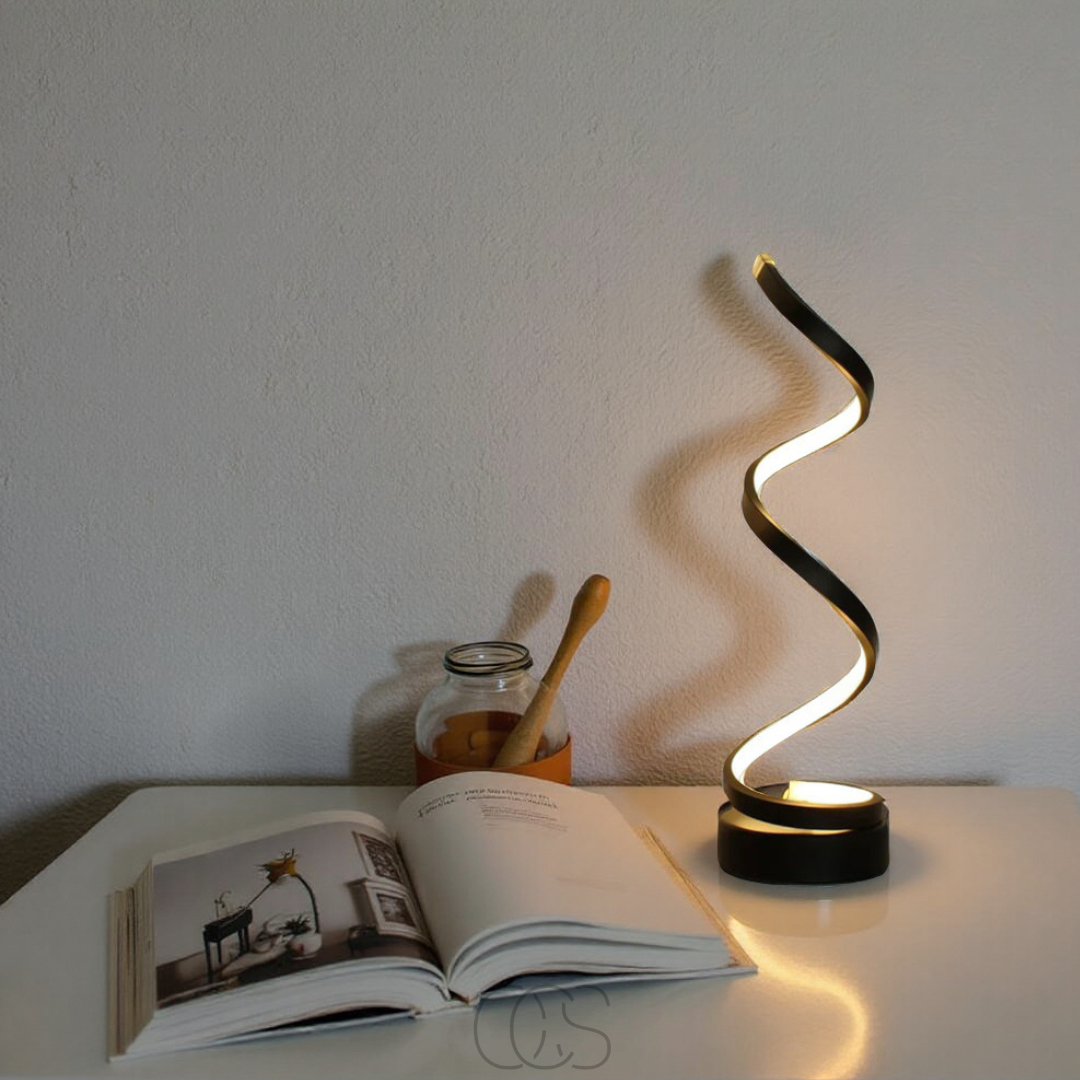Bronp - Spiral Lamp – modern design with 3 light colors & energy-efficient LED