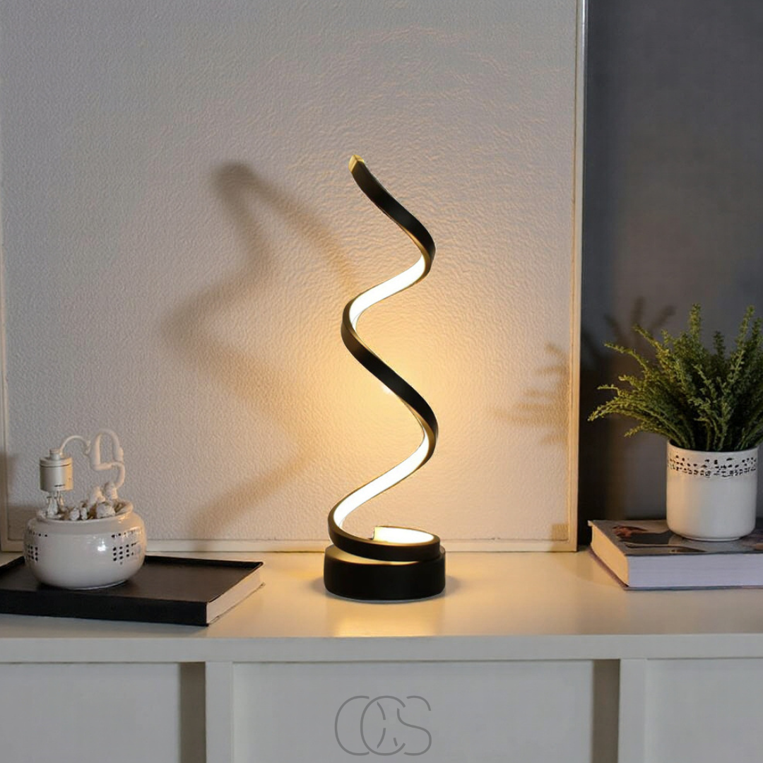 Bronp - Spiral Lamp – modern design with 3 light colors & energy-efficient LED