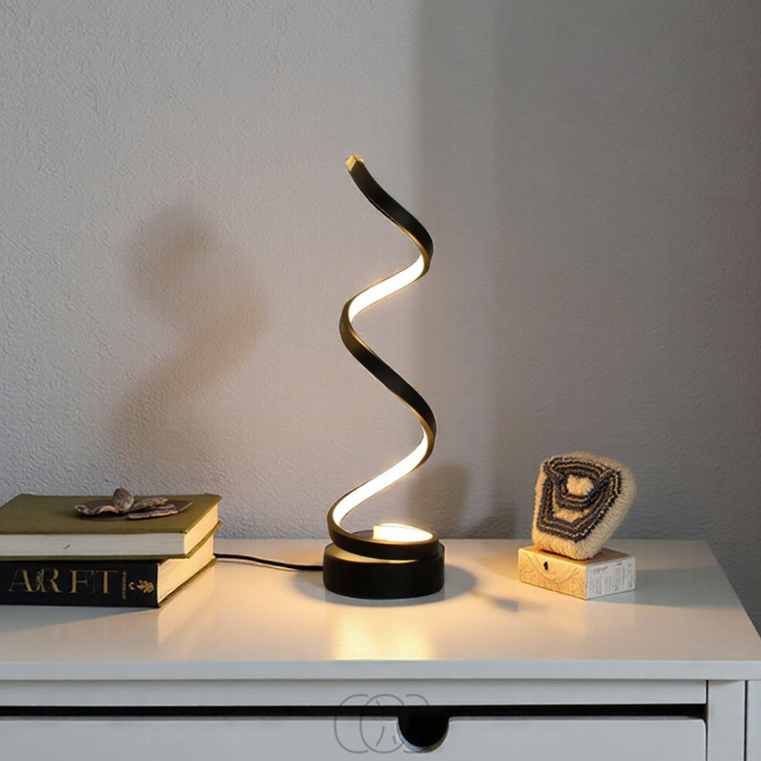 Bronp - Spiral Lamp – modern design with 3 light colors & energy-efficient LED