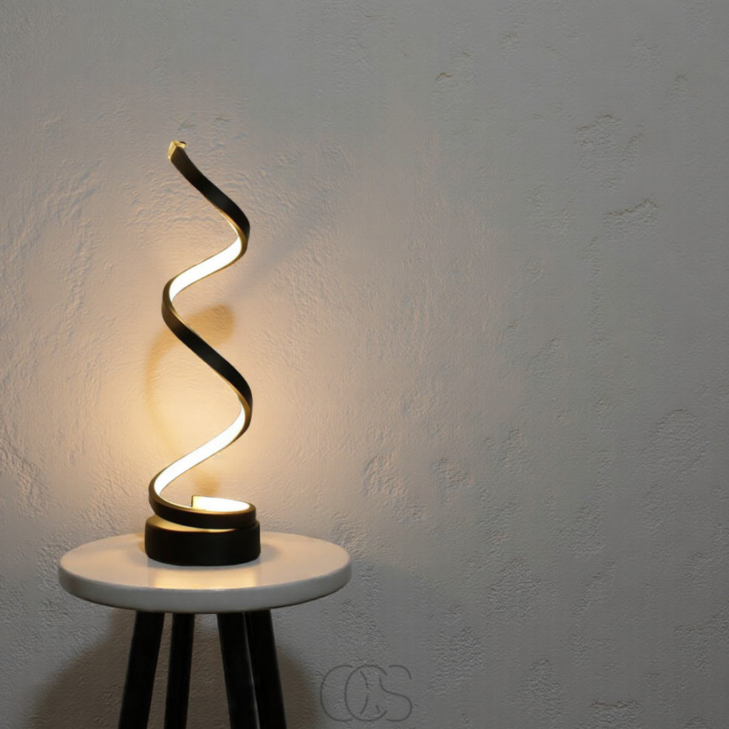 Bronp - Spiral Lamp – modern design with 3 light colors & energy-efficient LED