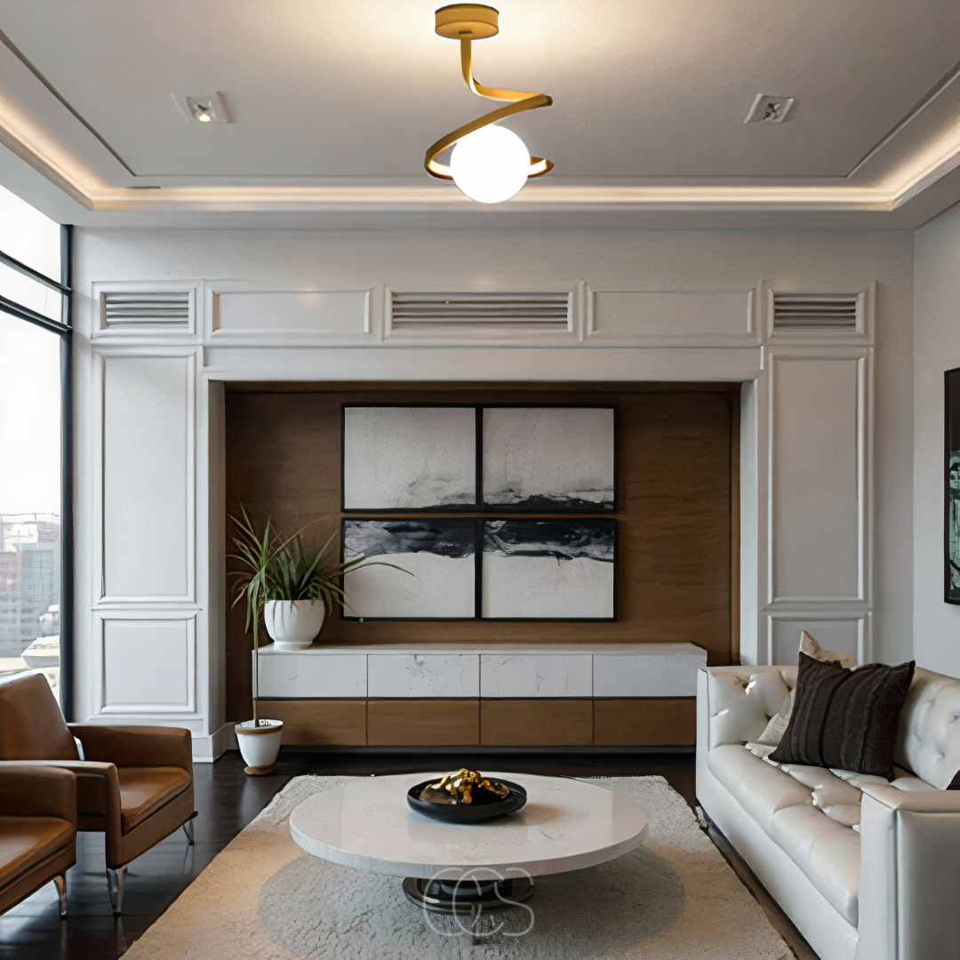 Bronp - Spiral with Ball Ceiling Lamp – luxury in a playful design