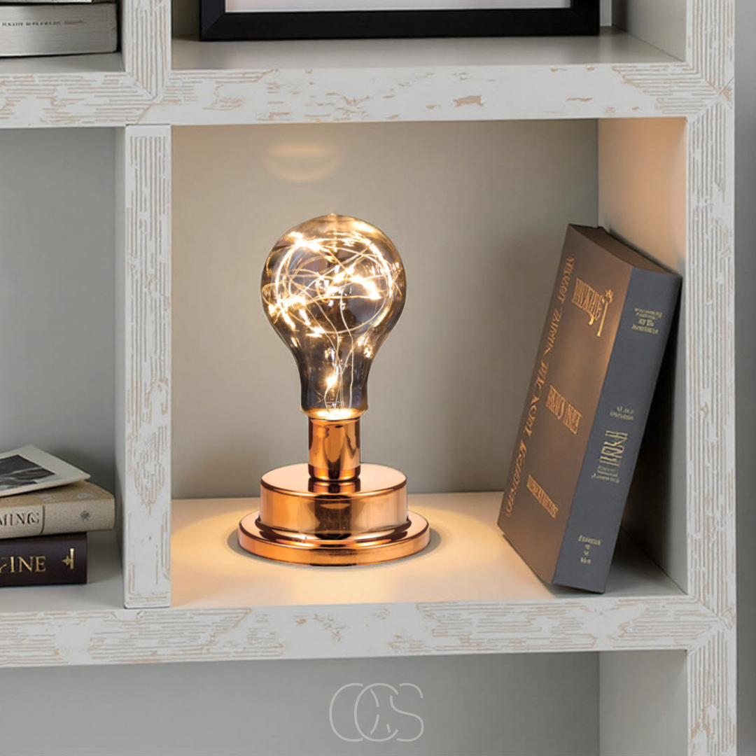 Bronp - Table Lamp with Light Bulb - Vintage Industrial Design