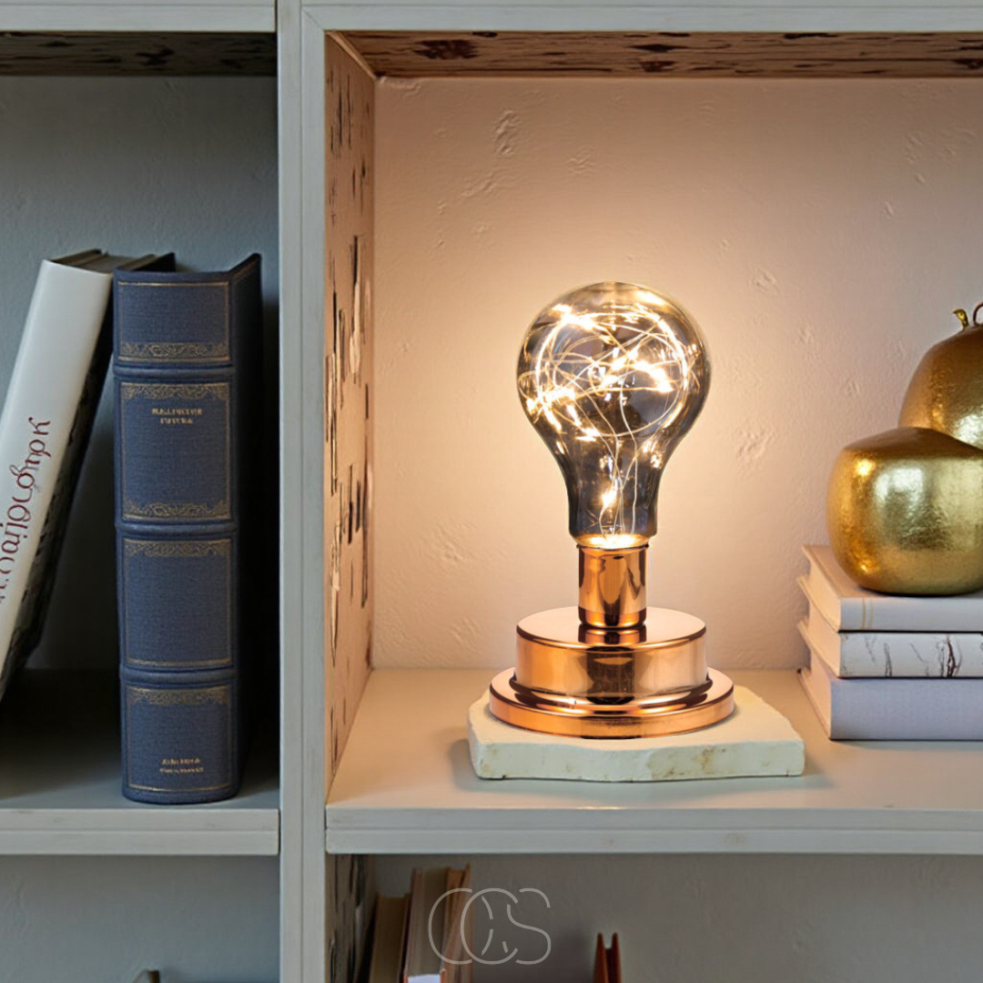 Bronp - Table Lamp with Light Bulb - Vintage Industrial Design