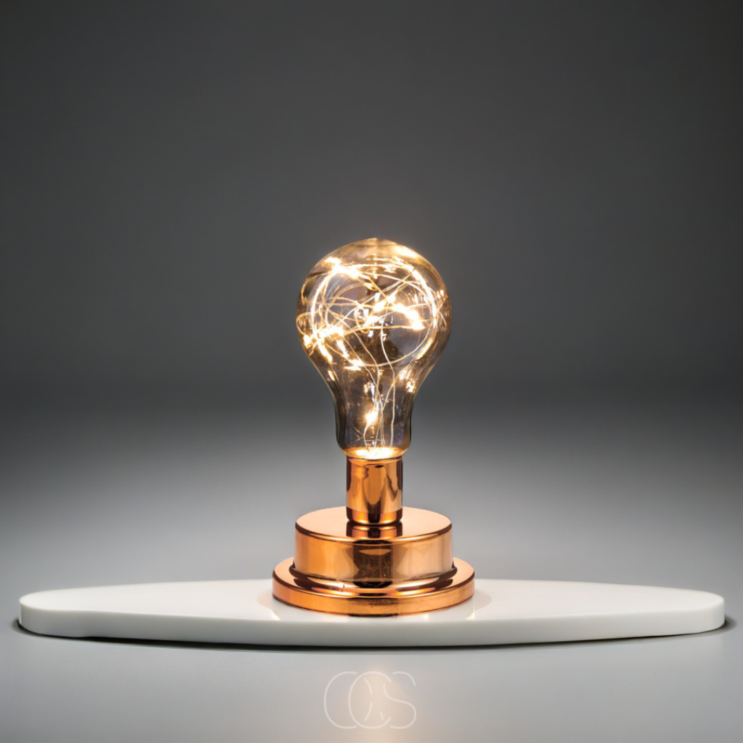 Bronp - Table Lamp with Light Bulb - Vintage Industrial Design