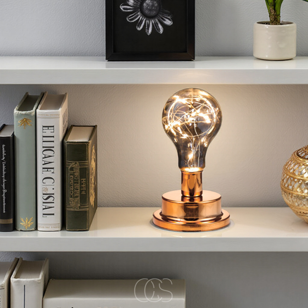 Bronp - Table Lamp with Light Bulb - Vintage Industrial Design