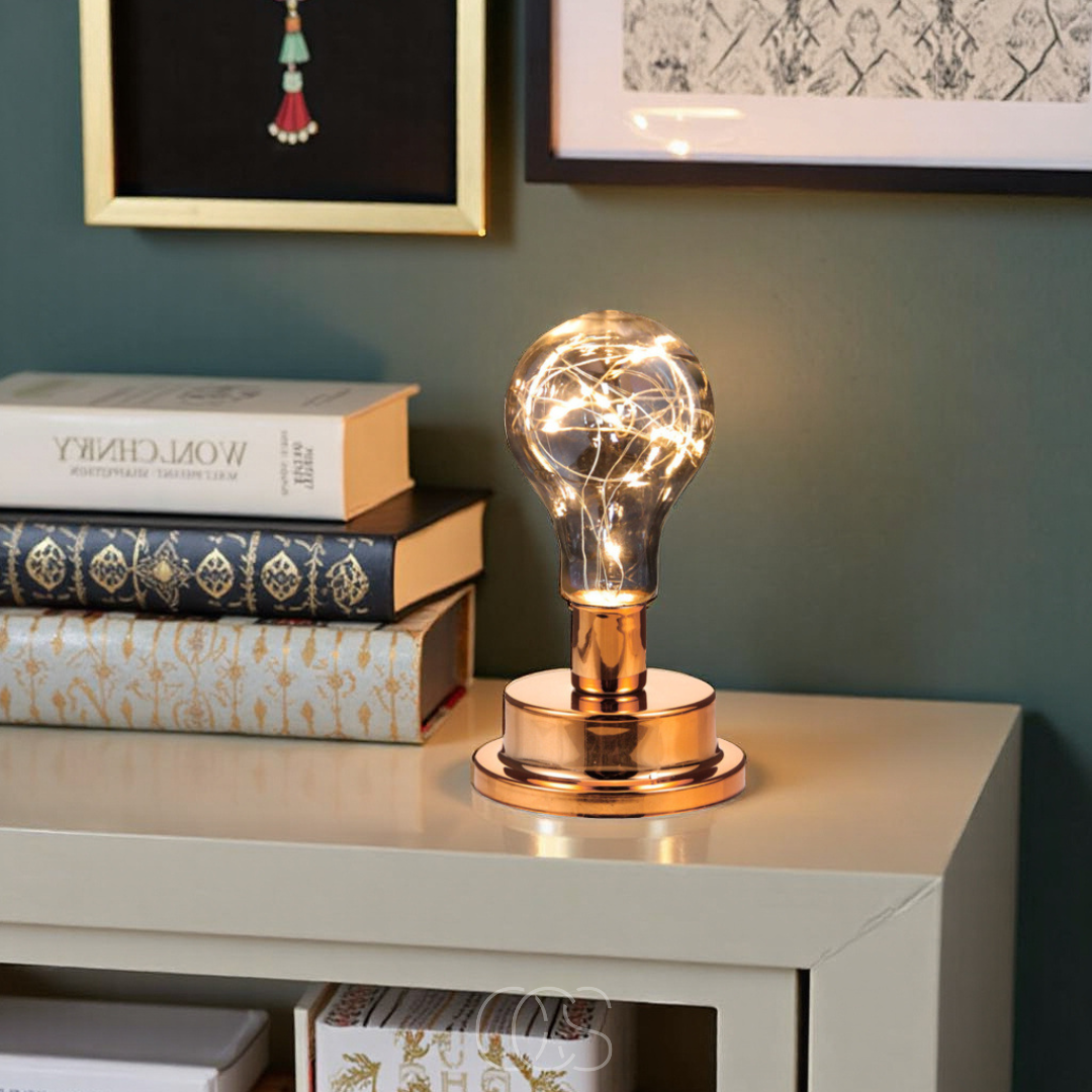 Bronp - Table Lamp with Light Bulb - Vintage Industrial Design