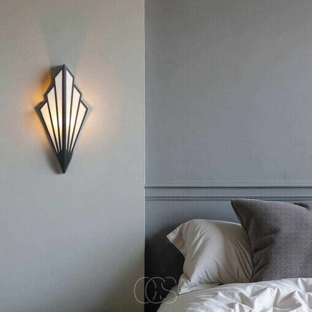 Bronp - Wall lamp with geometric diamond design