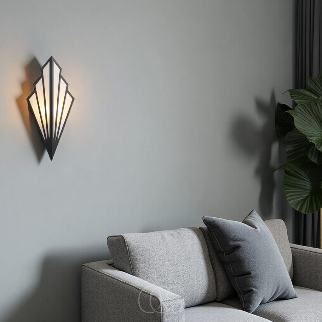 Bronp - Wall lamp with geometric diamond design