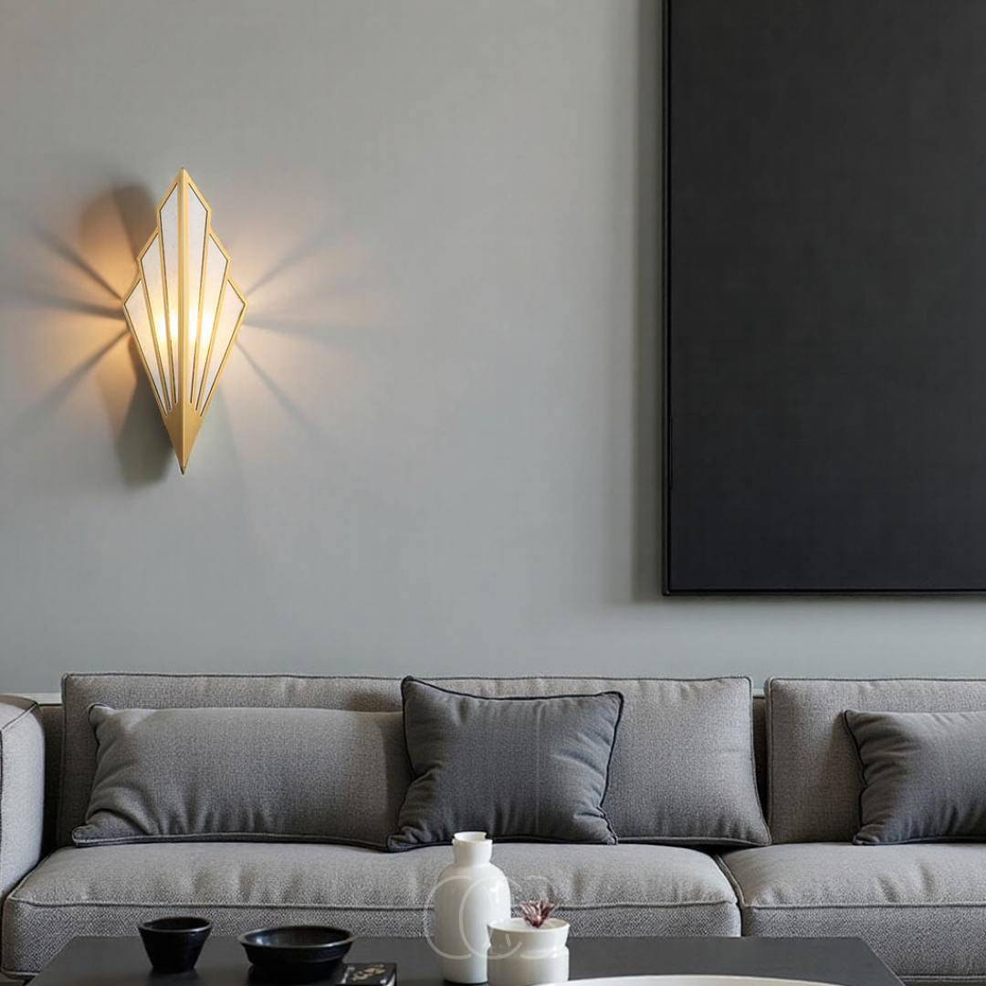 Bronp - Wall lamp with geometric diamond design