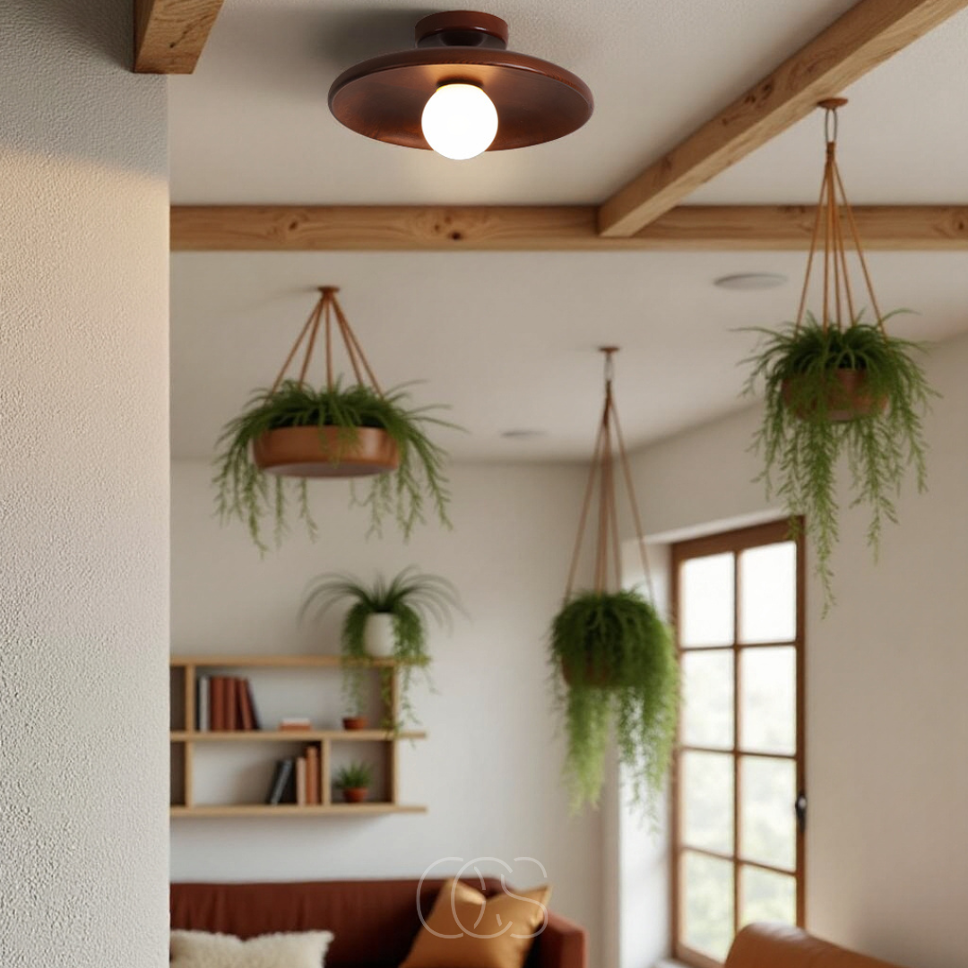 Bronp - Walnut Ceiling Lamp - Luxury Ceiling Lamp Wood