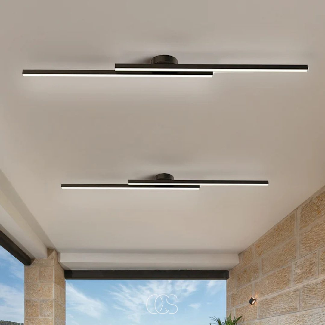 Bronp - moderne aluminium loftlampe - Slank loftbelysning