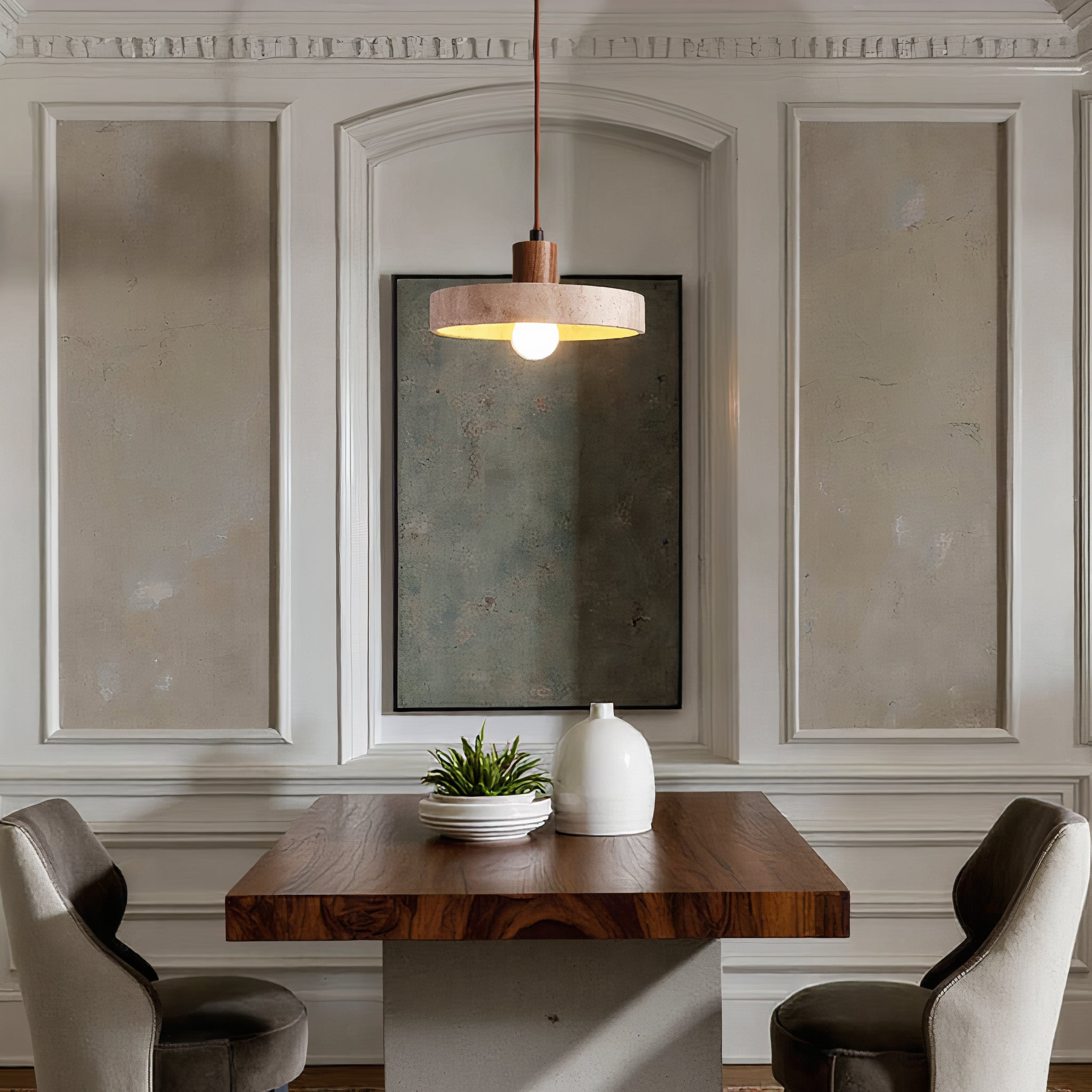 Bronp - pendant lamp in natural stone - Unique & Adjustable