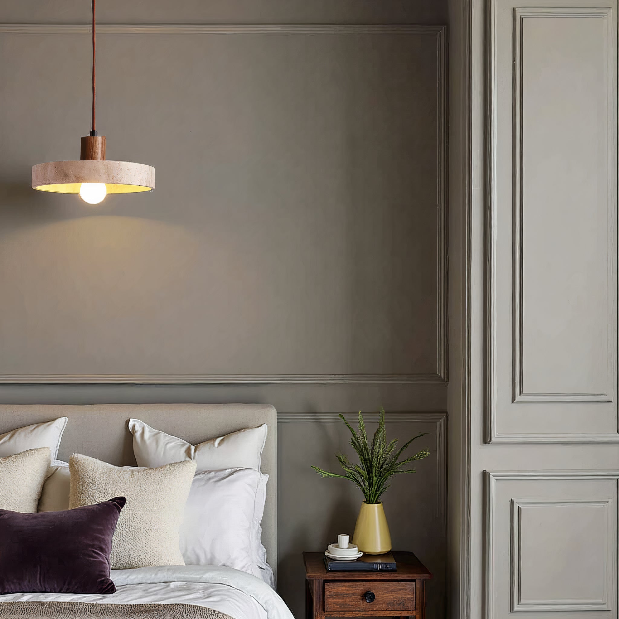Bronp - pendant lamp in natural stone - Unique & Adjustable