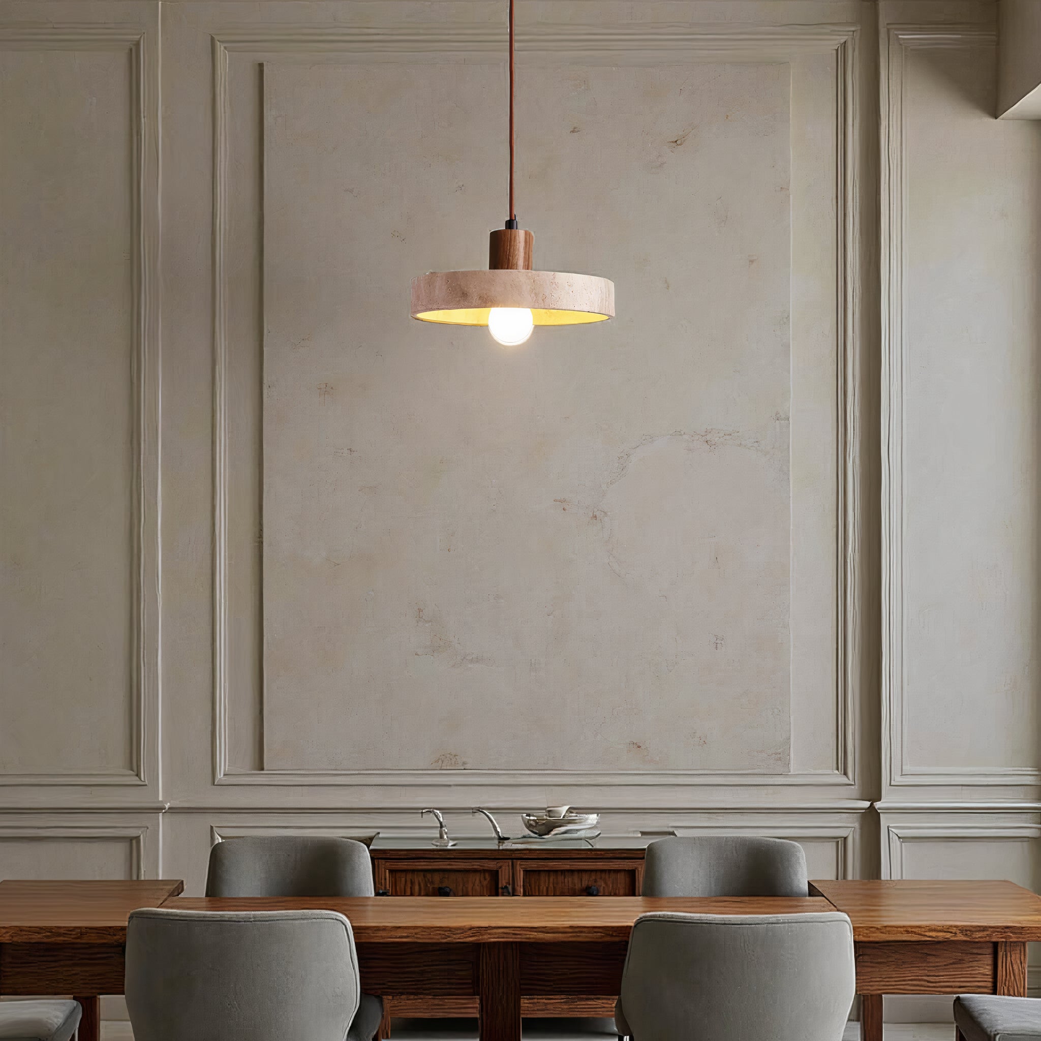 Bronp - pendant lamp in natural stone - Unique & Adjustable