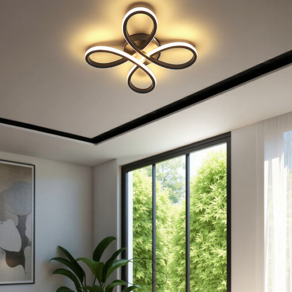 OCS – Ceiling lamp LED Klaver – Modern design with atmospheric dimming function