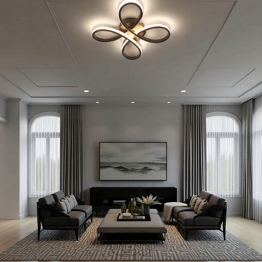 OCS – Ceiling lamp LED Klaver – Modern design with atmospheric dimming function
