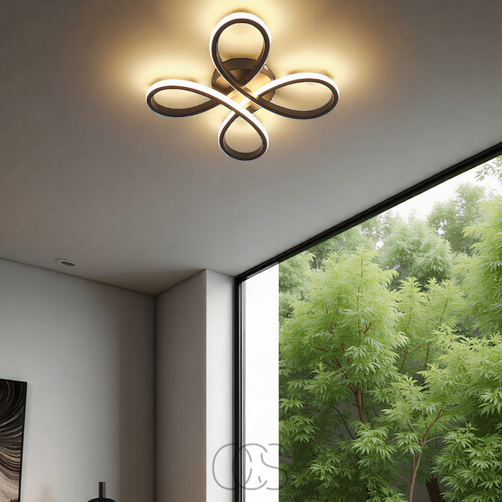 OCS – Ceiling lamp LED Klaver – Modern design with atmospheric dimming function