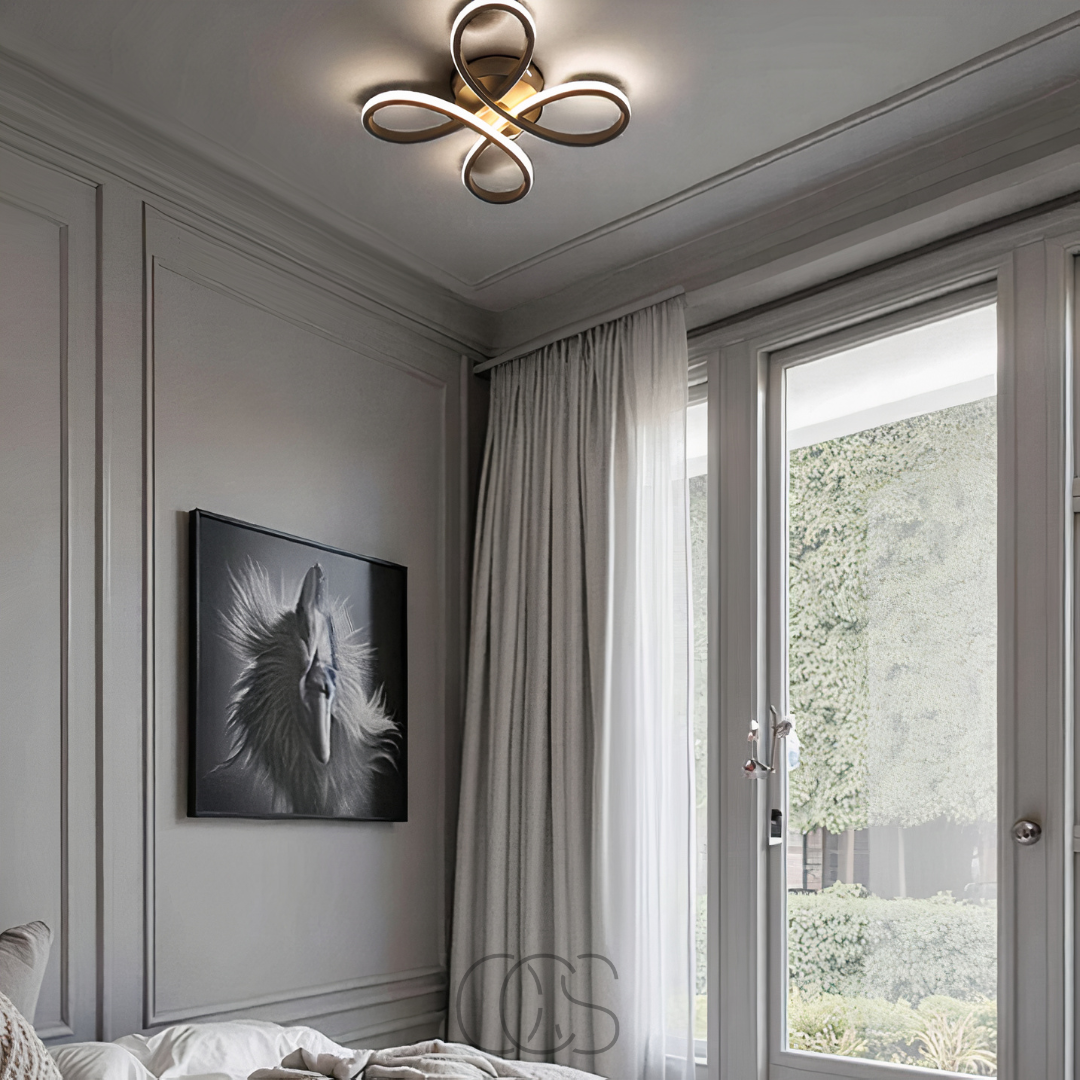 OCS – Ceiling lamp LED Klaver – Modern design with atmospheric dimming function